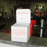alt="prayer box in a gym, need prayer"
